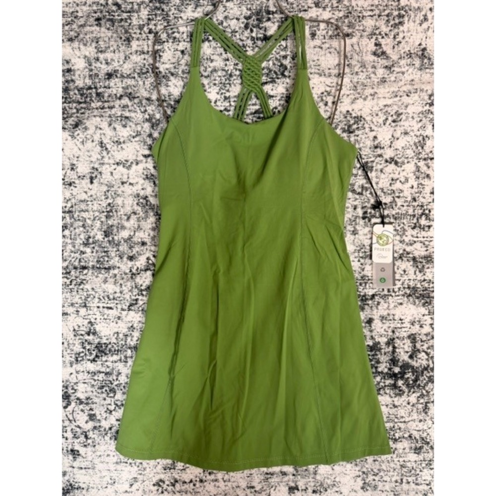 Mono B Active Dress XL NWT Olive Green Braided Racerback Athletic Tennis Golf